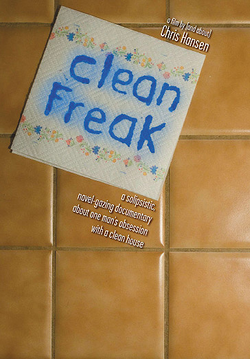 Movie poster featuring a paper towel lying on a tiled surface